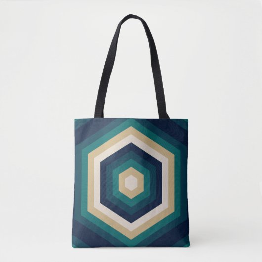 hexa-saffierspectrum tote bag (Voorkant)