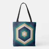 hexa-saffierspectrum tote bag (Achterkant)