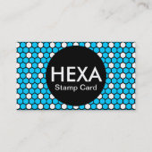 Hexa stempelkaart (kleur aanpasbaar) visitekaartje (Achterkant)