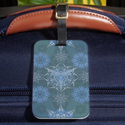 Hexa Triangles Yantra Petals Bagagelabel (Voorkant Insitu 2)