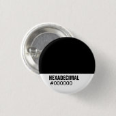HEXADECIMAAL Sjabloon van kleuren - Gepersonalisee Ronde Button 3,2 Cm (Voorkant /achterkant)