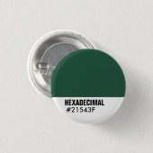 HEXADECIMAAL Sjabloon van kleuren - Gepersonalisee Ronde Button 3,2 Cm (Voorkant /achterkant)