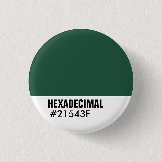 HEXADECIMAAL Sjabloon van kleuren - Gepersonalisee Ronde Button 3,2 Cm (Voorkant)