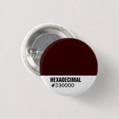 HEXADECIMAAL Sjabloon van kleuren - Gepersonalisee Ronde Button 3,2 Cm (Voorkant /achterkant)