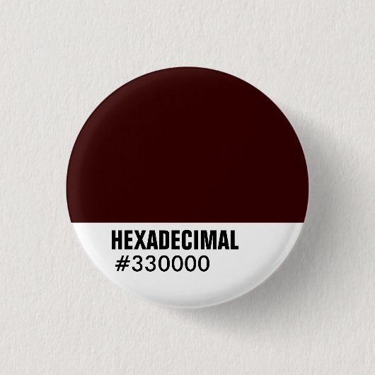 HEXADECIMAAL Sjabloon van kleuren - Gepersonalisee Ronde Button 3,2 Cm (Voorkant)