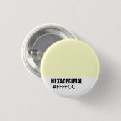 HEXADECIMAAL Sjabloon van kleuren - Gepersonalisee Ronde Button 3,2 Cm (Voorkant /achterkant)