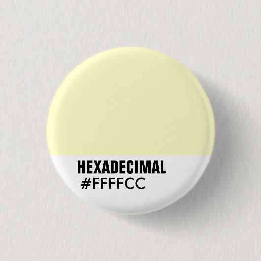 HEXADECIMAAL Sjabloon van kleuren - Gepersonalisee Ronde Button 3,2 Cm (Voorkant)