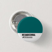 HEXADECIMAAL Sjabloon van kleuren - Gepersonalisee Ronde Button 3,2 Cm (Voorkant /achterkant)
