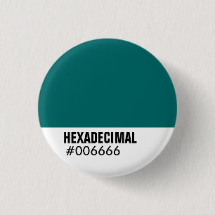 HEXADECIMAAL Sjabloon van kleuren - Gepersonalisee Ronde Button 3,2 Cm