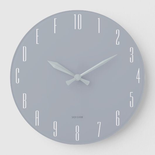 Hexadecimal Geek Grote Klok (Voorkant)