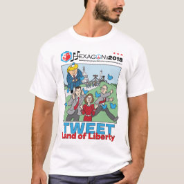 Hexagon 2018: Tweet Land of Liberty, optie 4 T-shirt