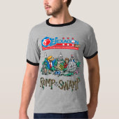 Hexagon 2019: Ringer-Shirt in het moeras T-shirt (Voorkant)