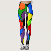Hexagon Bauhaus Leggings (Voorkant)