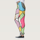 Hexagon Bauhaus - Pastels Leggings (Links)