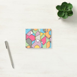 Hexagon Bauhaus - Pastels Post-it® Notes