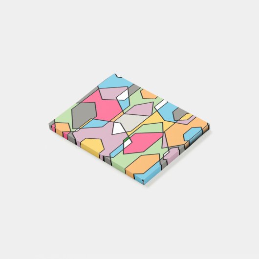 Hexagon Bauhaus - Pastels Post-it® Notes (Schuin)