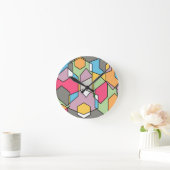 Hexagon Bauhaus - Pastels Ronde Klok (Huis)