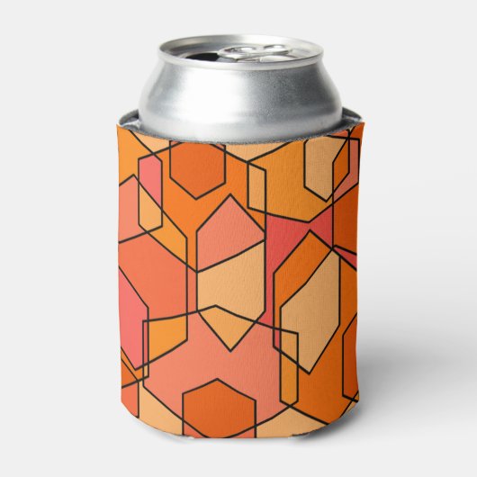 Hexagon Bauhaus - Sinaasappel Blikjeskoeler (Blikje Voorkant)
