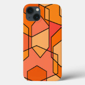 Hexagon Bauhaus - Sinaasappel Case-Mate iPhone Case (Achterkant)