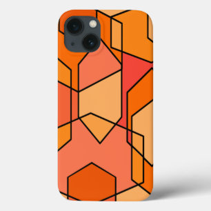Hexagon Bauhaus - Sinaasappel Case-Mate iPhone Case