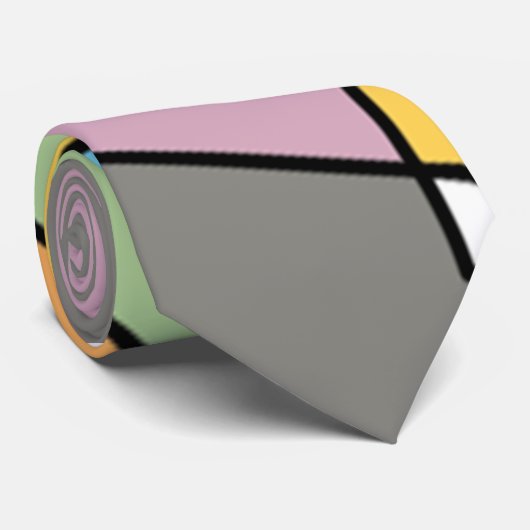 Hexagon Bauhaus Stropdas (Opgerold)