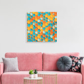 Hexagon Canvas Afdruk (Insitu (Woonkamer))