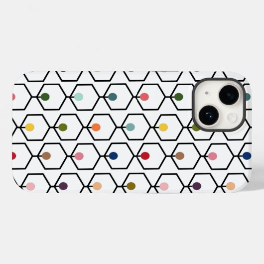 Hexagon Chains Case-Mate iPhone Case (Achterkant (horizontaal))