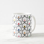 Hexagon Chains Coffee Mok (Voorkant rechts)