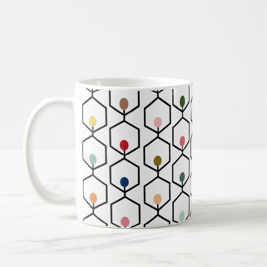Hexagon Chains Coffee Mok (Links)