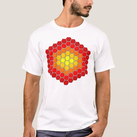 Hexagon / Cube Pattern T-shirt (Voorkant)
