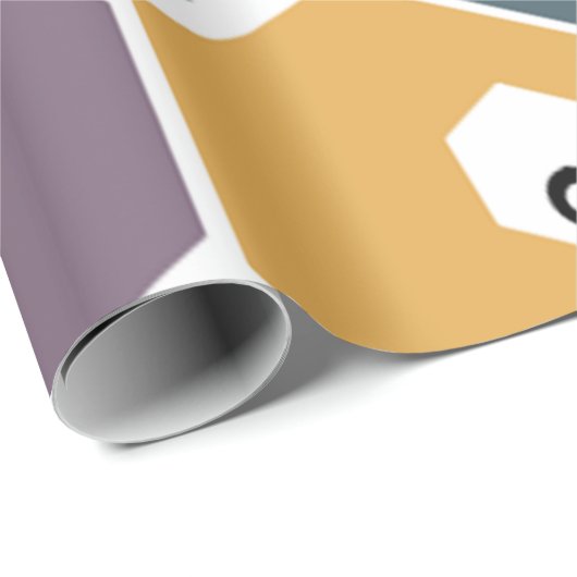 Hexagon Eyeballen Cadeaupapier (Rol Hoek)