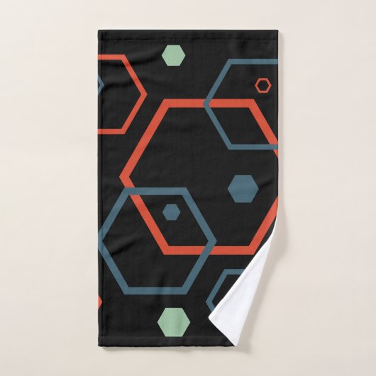 Hexagon Geometric Pattern Bad Handdoek (Handdoek)