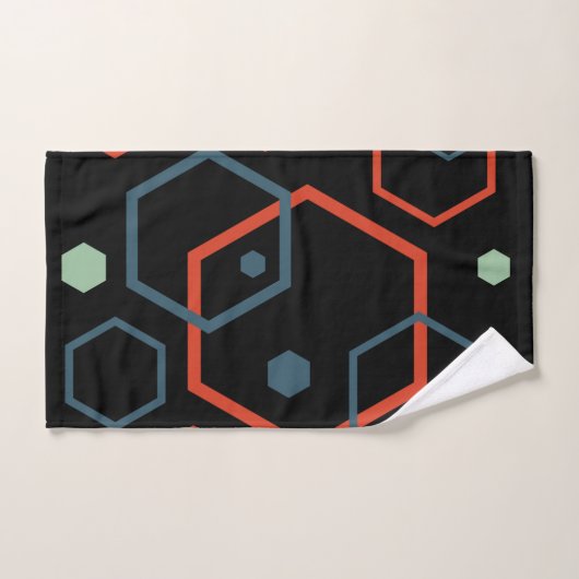 Hexagon Geometric Pattern Bad Handdoek (Handdoek)