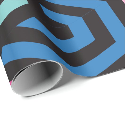 Hexagon Geometric Pattern Cadeaupapier (Rol Hoek)