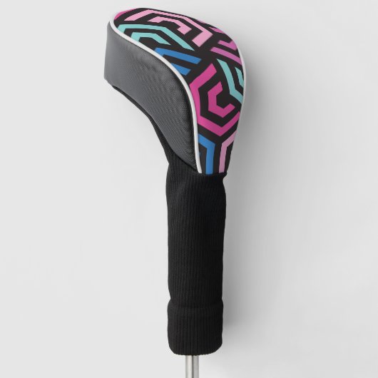 Hexagon Geometric Pattern Golfheadcover (Schuin)