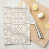 Hexagon Geometric Pattern Hexagonal Pastel Hexagon Theedoek (Quarter Fold)