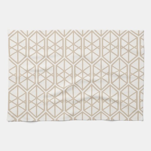 Hexagon Geometric Pattern Hexagonal Pastel Hexagon Theedoek (Horizontaal)