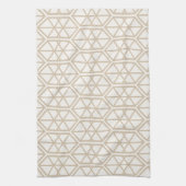 Hexagon Geometric Pattern Hexagonal Pastel Hexagon Theedoek (Verticaal)