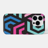 Hexagon Geometric Pattern iPhone Hoesje (Achterkant horizontaal)