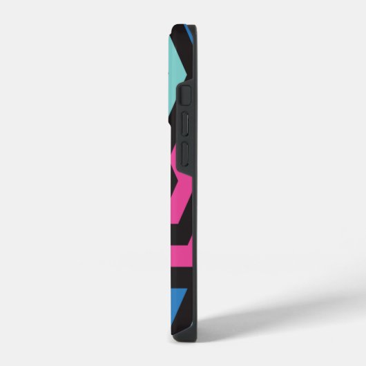 Hexagon Geometric Pattern iPhone Hoesje (Linkerkant)