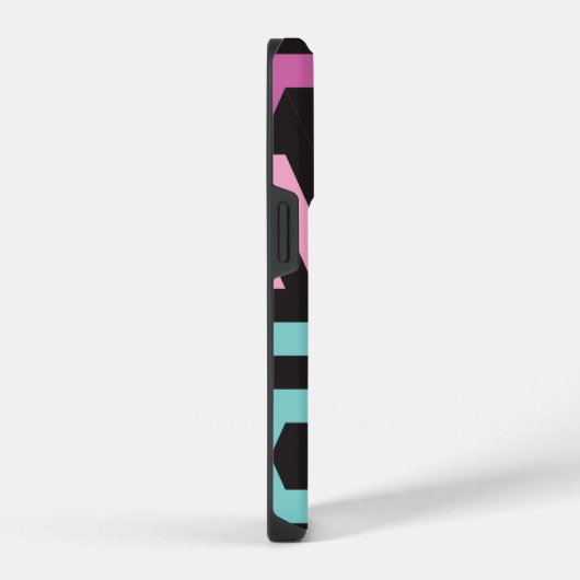 Hexagon Geometric Pattern iPhone Hoesje (Rechterkant)