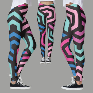 Hexagon Geometric Pattern Leggings