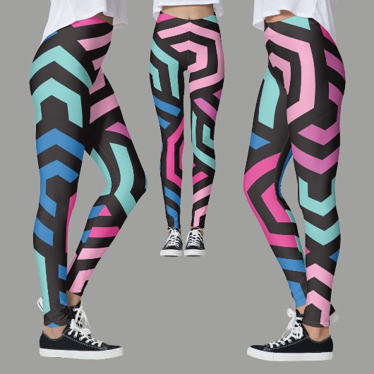 Hexagon Geometric Pattern Leggings