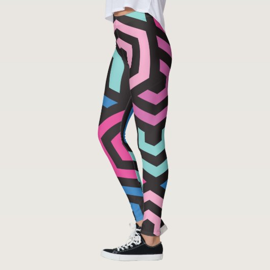 Hexagon Geometric Pattern Leggings (Links)