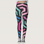 Hexagon Geometric Pattern Leggings (Voorkant)