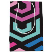 Hexagon Geometric Pattern Medium Cadeauzakje (Voorkant)