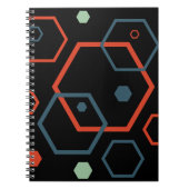 Hexagon Geometric Pattern Notitieboek (Voorkant)