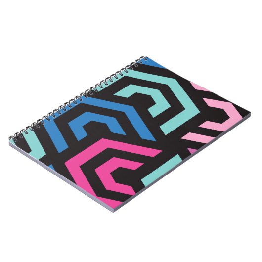 Hexagon Geometric Pattern Notitieboek (Linkerzijde)