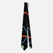 Hexagon Geometric Pattern Stropdas (Voorkant)