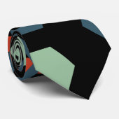 Hexagon Geometric Pattern Stropdas (Opgerold)